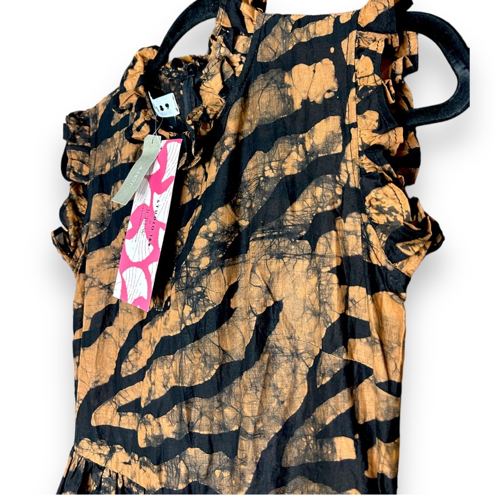 ❌SOLD❌ STUDIO 189 x J.CREW NWT Limited Edition Animal Print Midi Dress Sz Medium - Picture 7 of 11